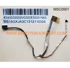MSI LCD Cable สายแพรจอ GE60 A6500 CR650 CX650 FX603 GE620DX MS-16G5  MS-16GA / GP60 MS-16GH MS16GX   K19-3032002-V03